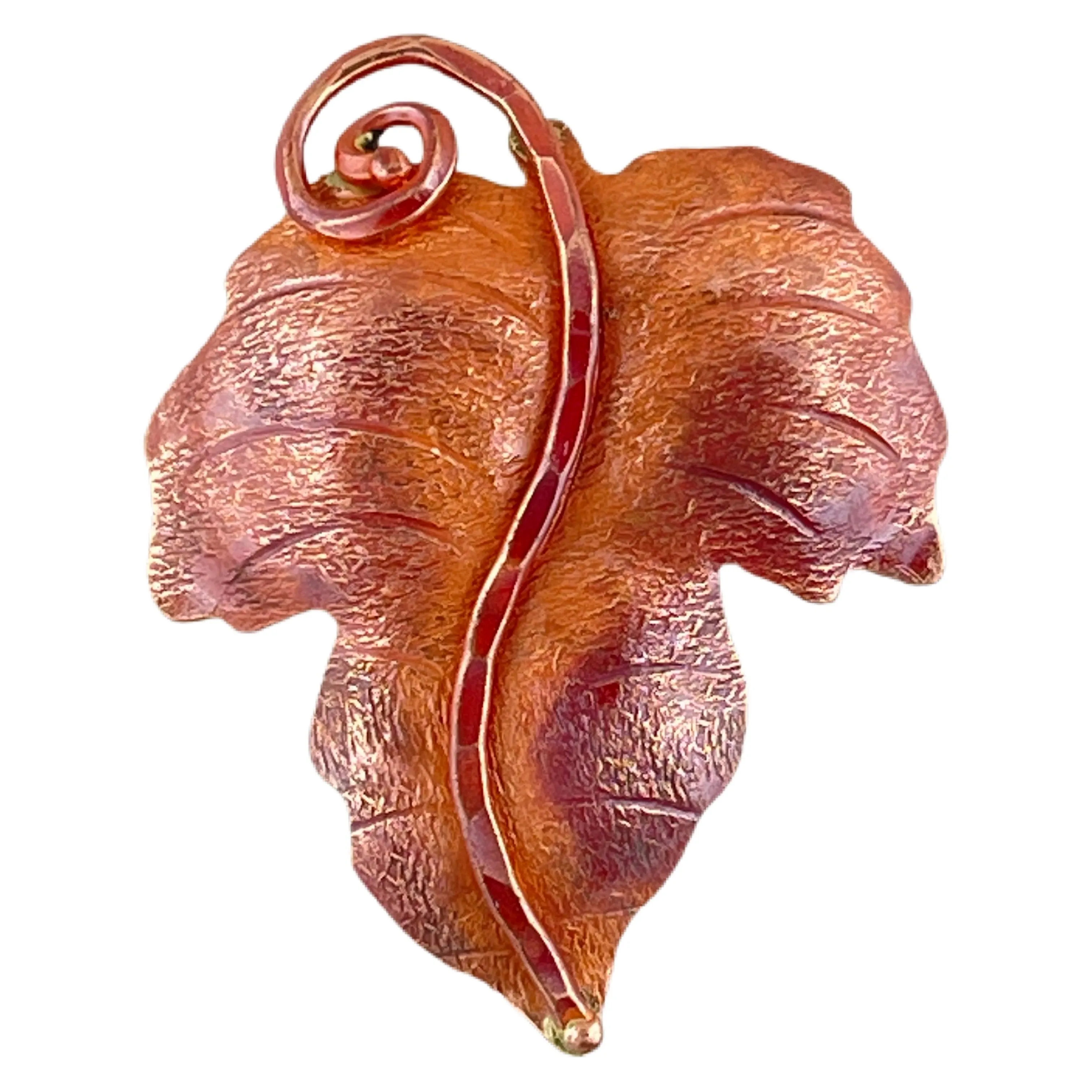 Simply Classic Copper Maple Leaf Pendant