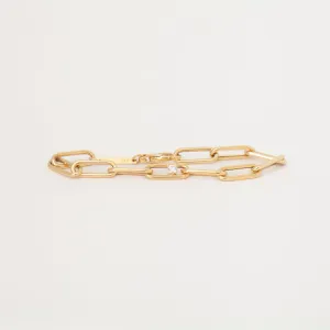 Single Nested Diamond Large Paperclip Chain Bracelet