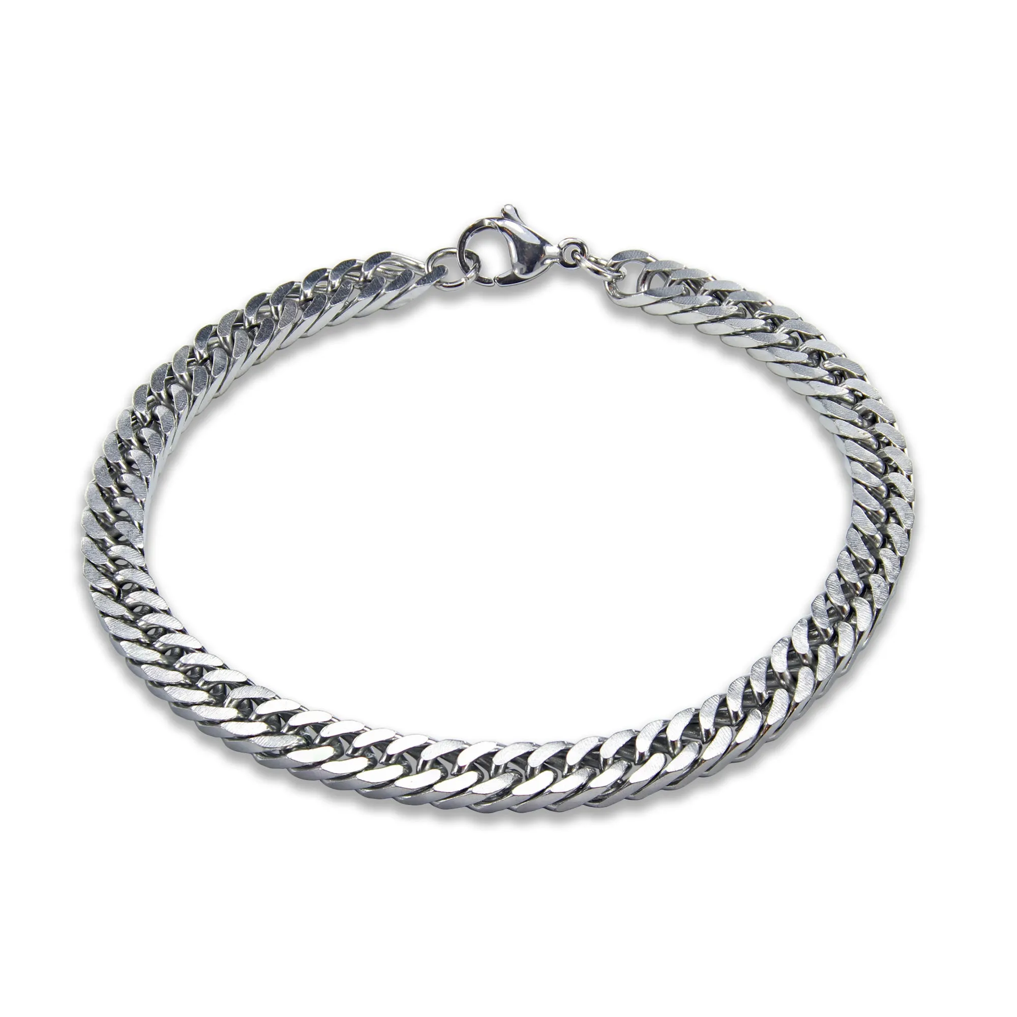 Snake Link Bracelet (Silver-Plated)