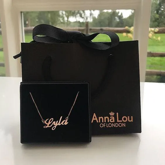 Solid Gold Name Necklace