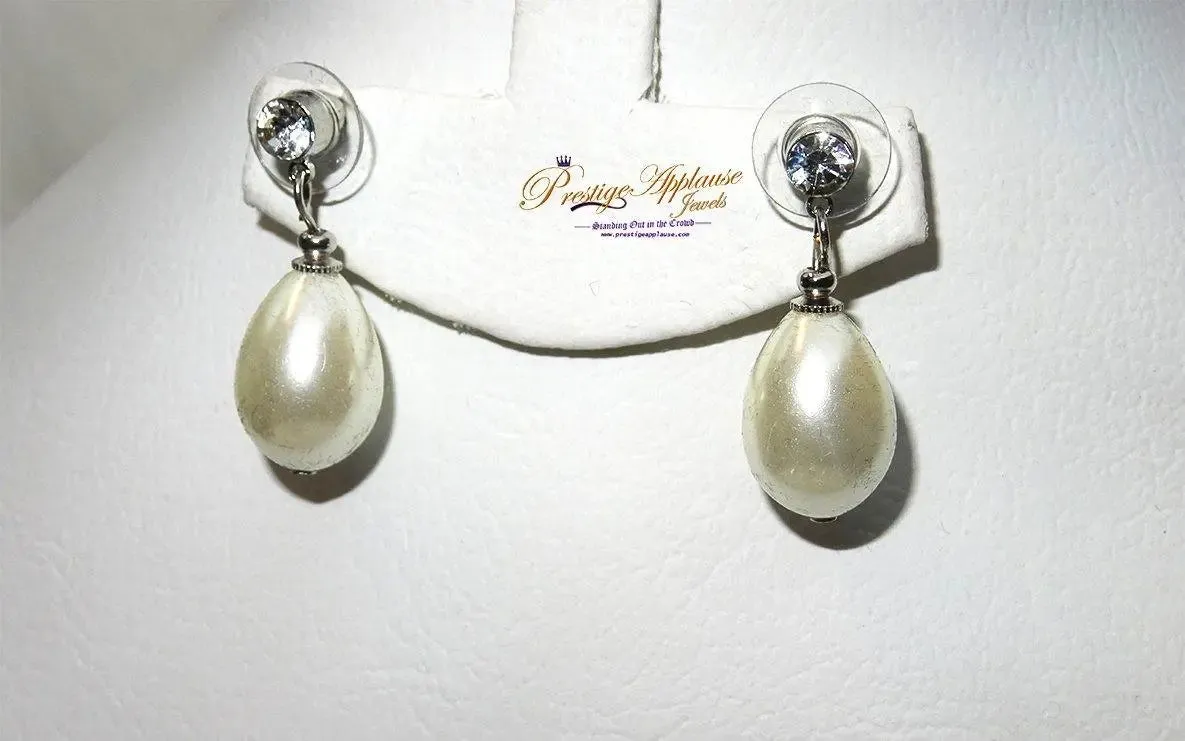 Sterling Silver Pearl and Stud Ear rings For Women/Bridal jewellery