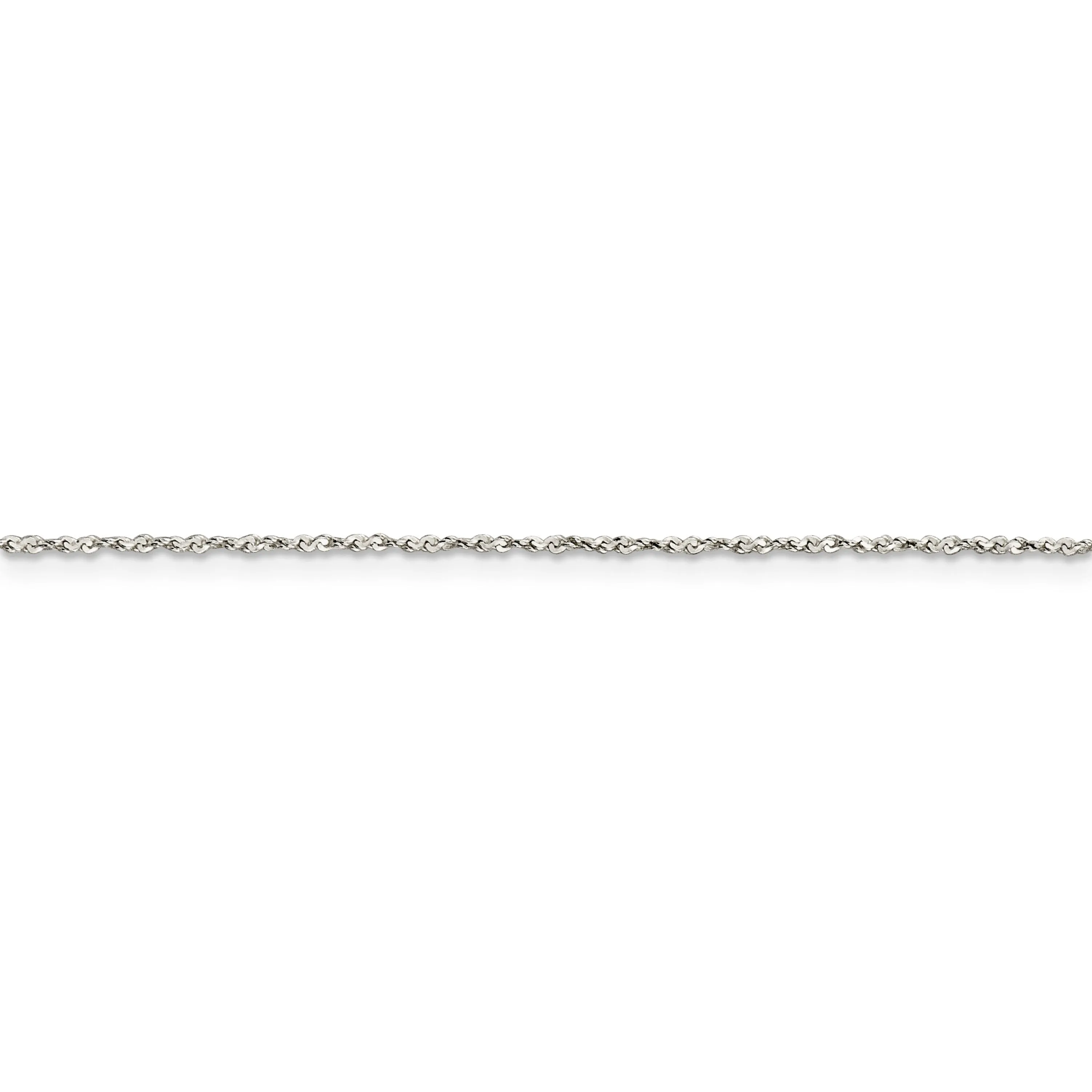 Sterling Silver Polished 0.5-mm Fancy Chain