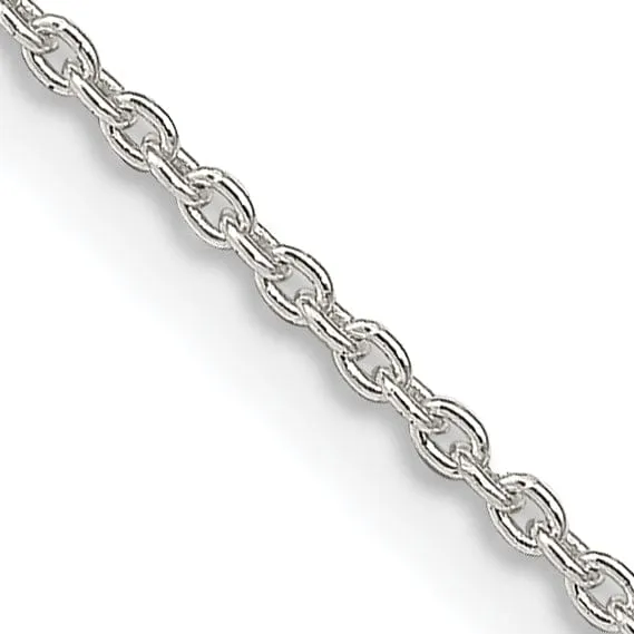 Sterling Silver Polished 1.50-mm Cable Chain