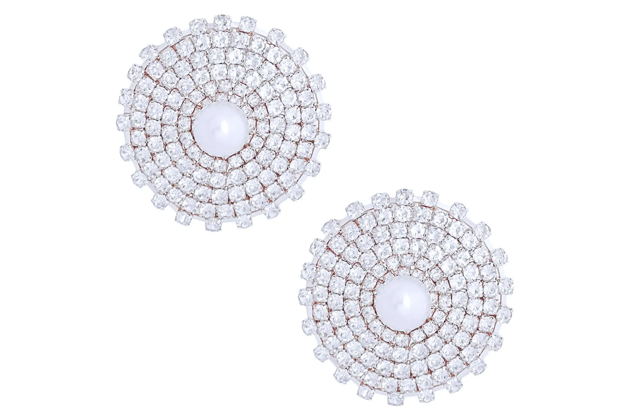 Stone Pearl Studs Earrings