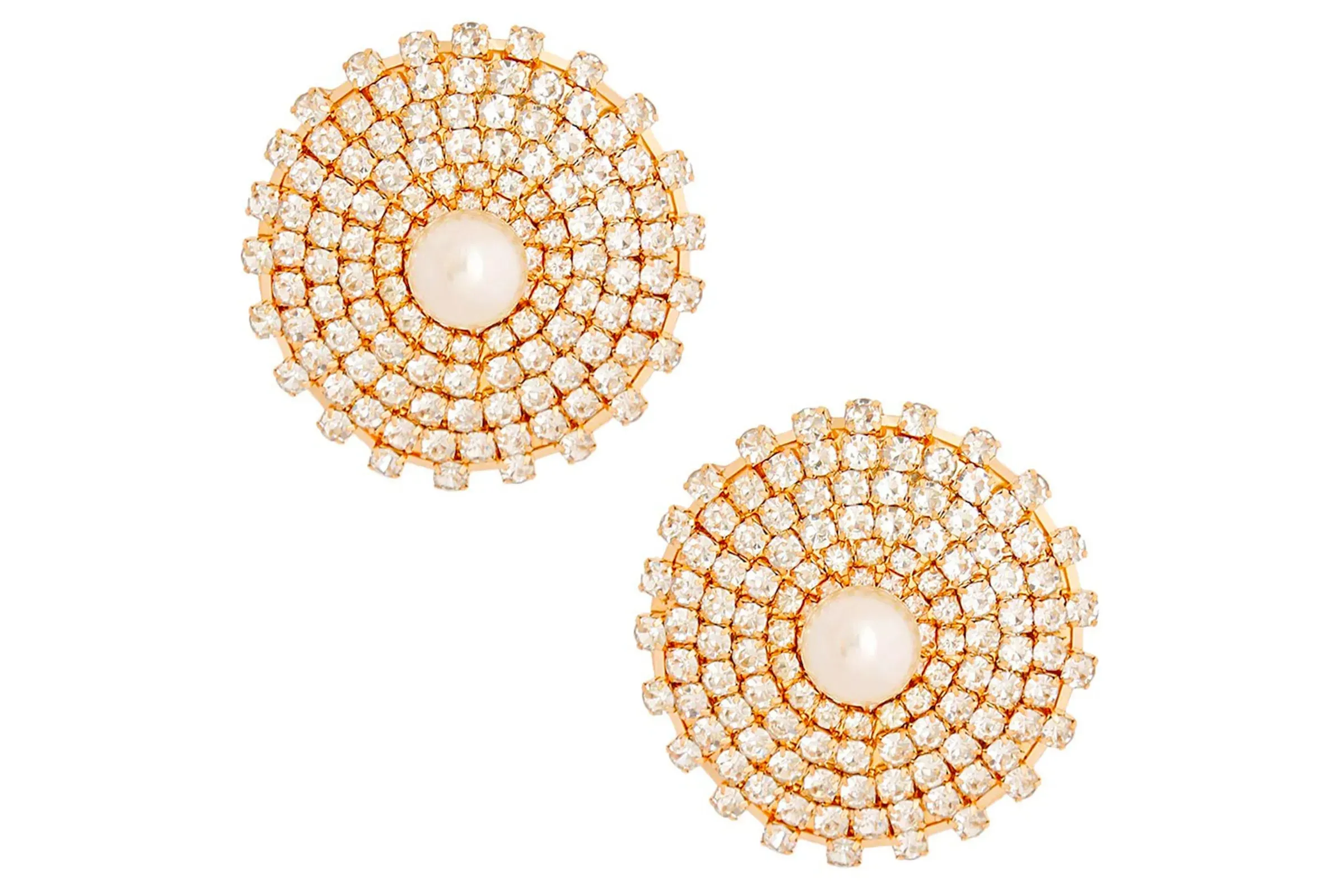 Stone Pearl Studs Earrings