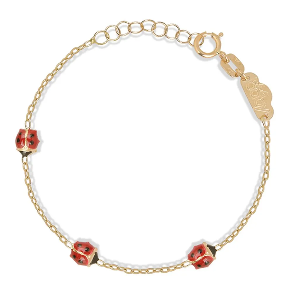 Triple Ladybug Bracelet