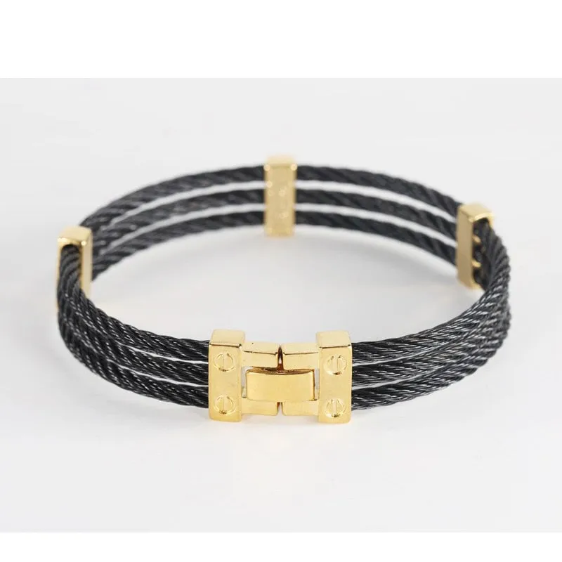 Unique Braided Stainless Steel Unisex Bracelet