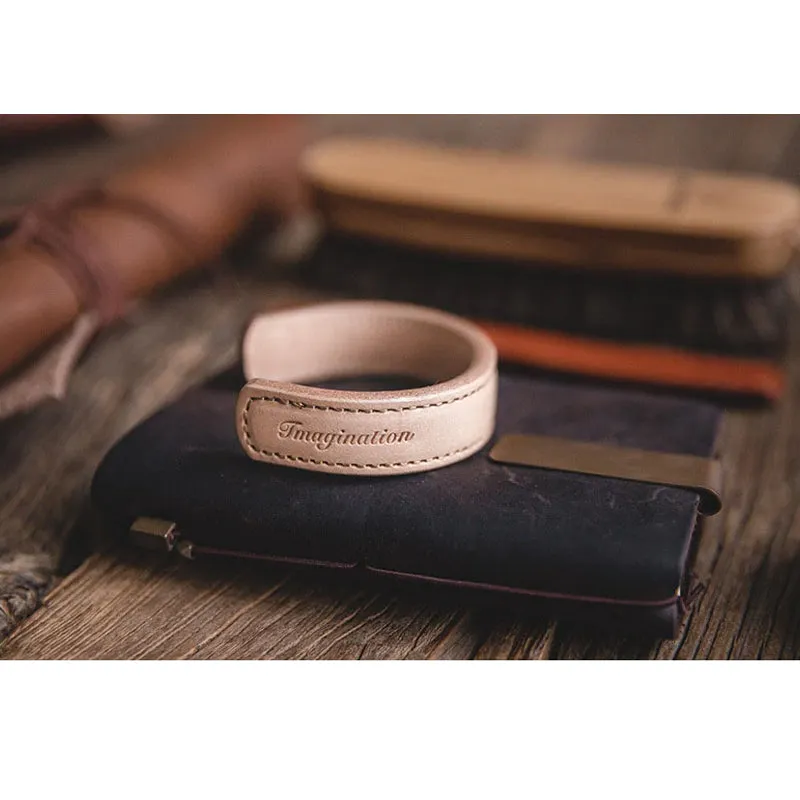 Vintage Vegetable Tanned Leather Bracelet