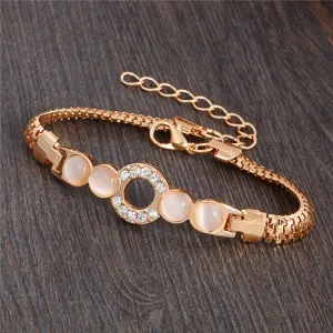 Wonderful design jewelry 13 Style 18k Gold Filled charming Opal Austrian crystal Bracelet for Women gifts