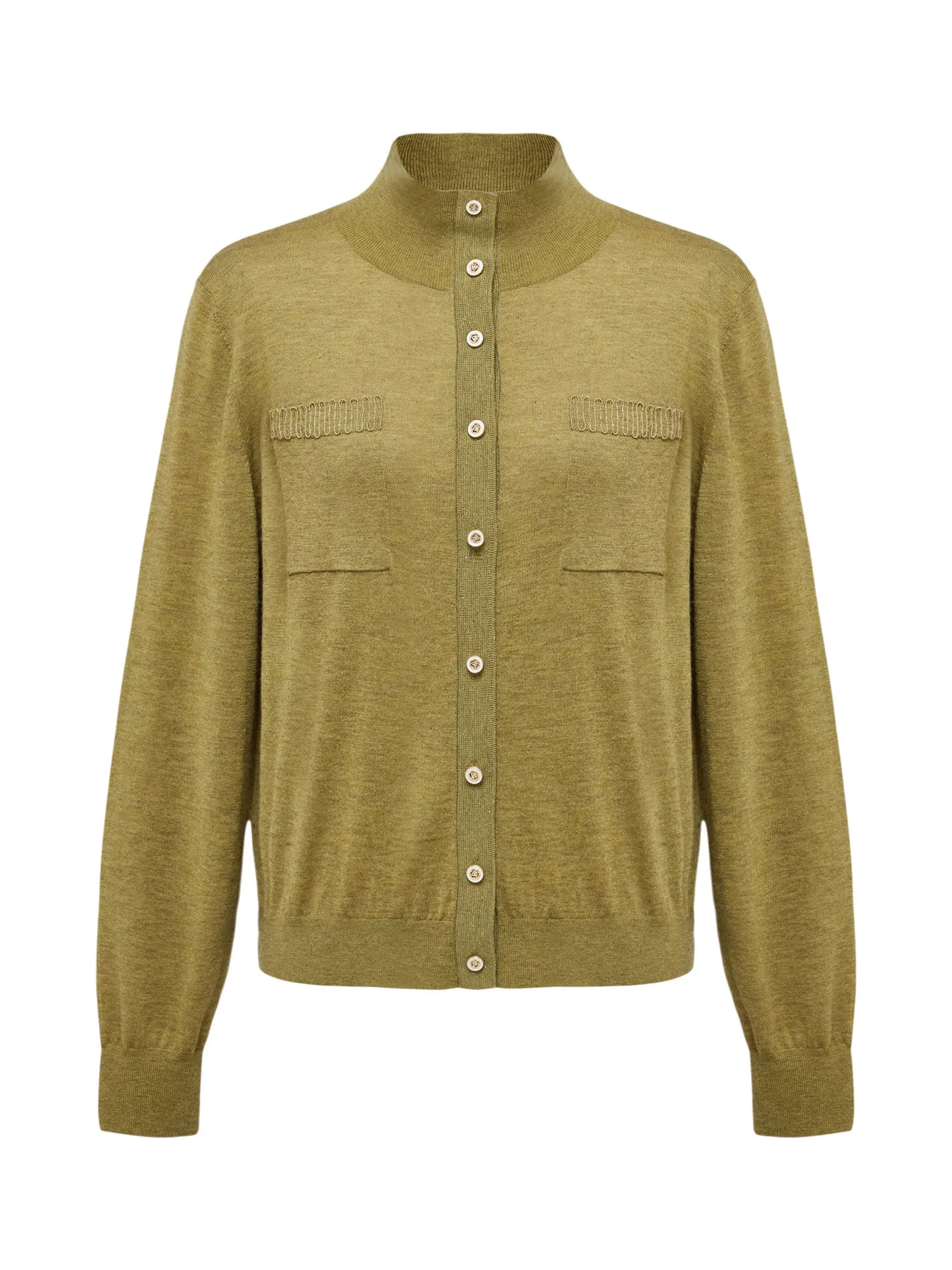 YAYING Wool Cashmere Knitted Cardigan