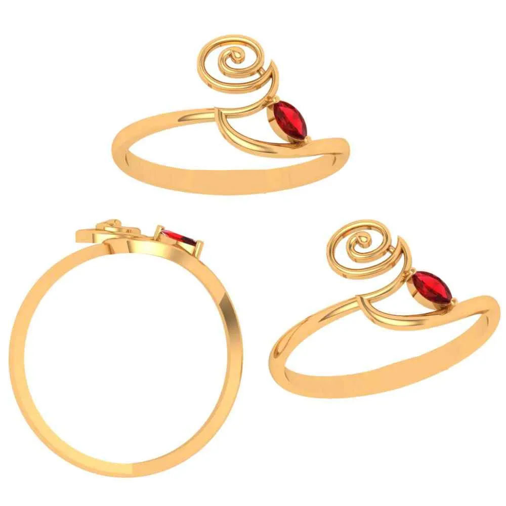 Yellow Gold Rings For Girl