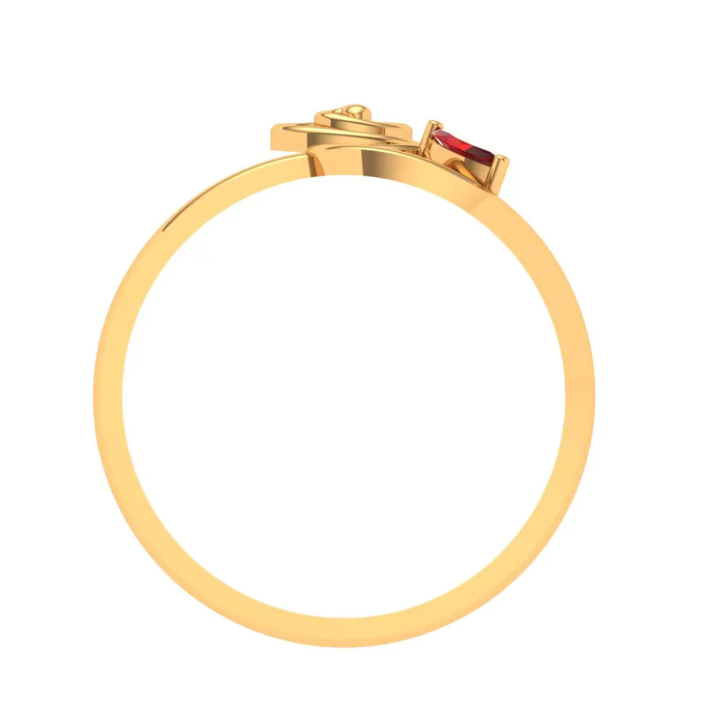 Yellow Gold Rings For Girl